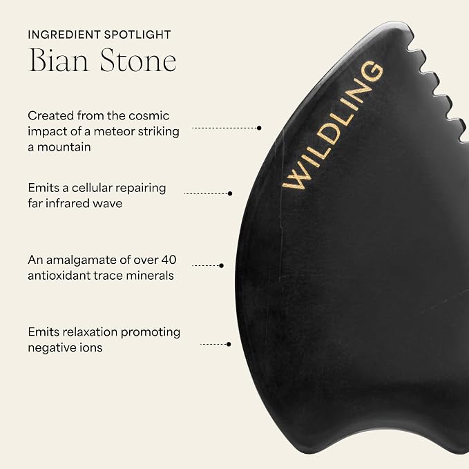 WILDLING Empress Stone Gua Sha Facial Stone I Facial Massage Stone to Lift - Image 6