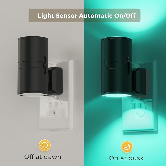 L LOHAS LED Night Light with Remote, Night Lights Plug into Wall, RGB Color - Image 5