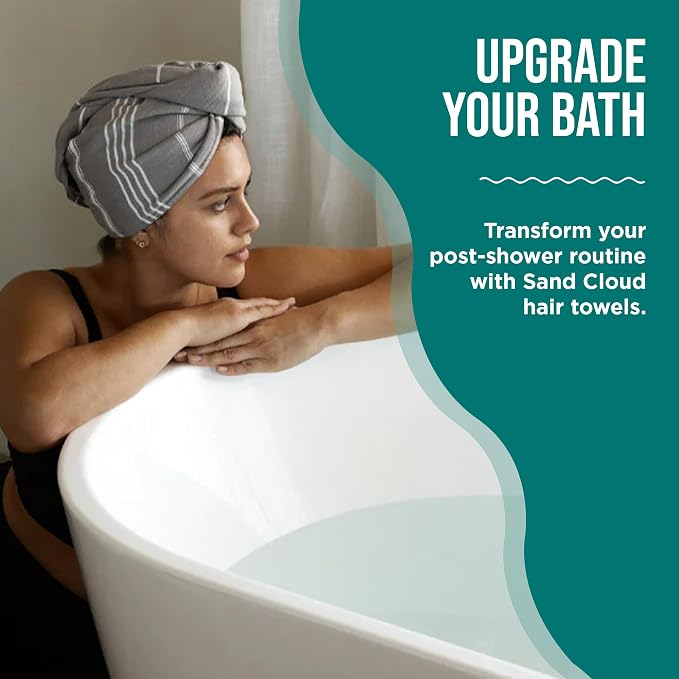 Sand Cloud Hair Towel Wrap for Women & Men, - Image 4
