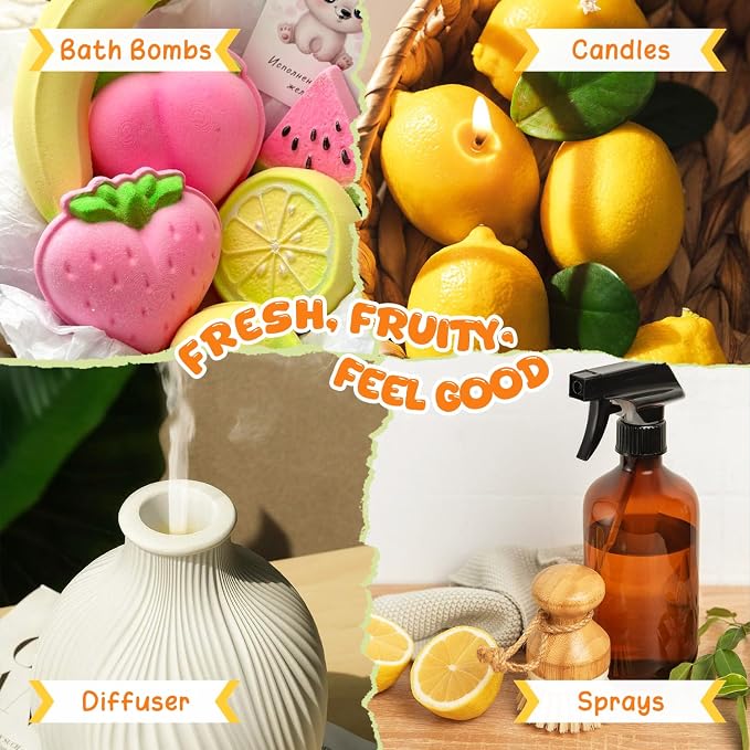 SALKING Fruity Fragrance Essential Oils Set, Essential Oil Gift Set Scented Oils - Image 7