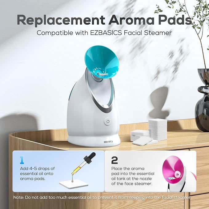 EZBASICS Aromatherapy Pads for Facial Steamer 100 Pcs - Image 3