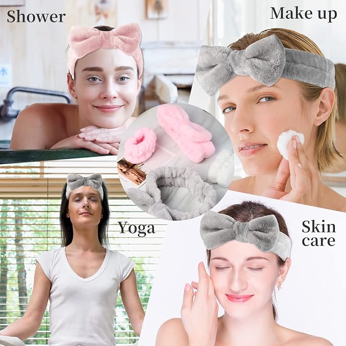 SLNZAPTY 12 PCS Face Wash Headband Wristband Set - Image 6