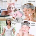SLNZAPTY 12 PCS Face Wash Headband Wristband Set - Image 6