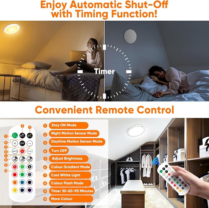 Rechargeable Motion Sensor Ceiling Light - Image 8
