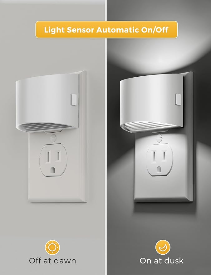 L LOHAS LED Night Lights Plug into Wall, Dimmable Night Light - Image 3
