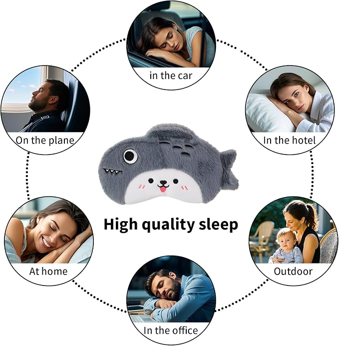 PERFECTSIGHT Sleep Eye Masks, Cute Sleep Eye Cover Lightweight Adjustable - Image 5