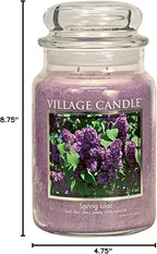 Village Candle Spring Lilac Large Glass Apothecary Jar, Scented Candle - Image 4