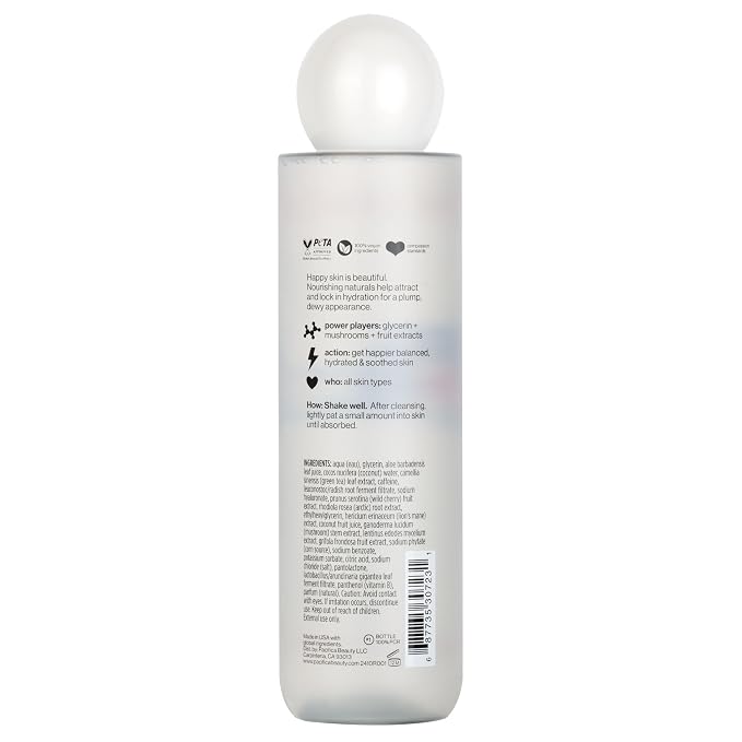 Pacifica Happy Water Hydrating Facial Toner – Vegan Ceramides, Hyaluronic Acid - Image 10