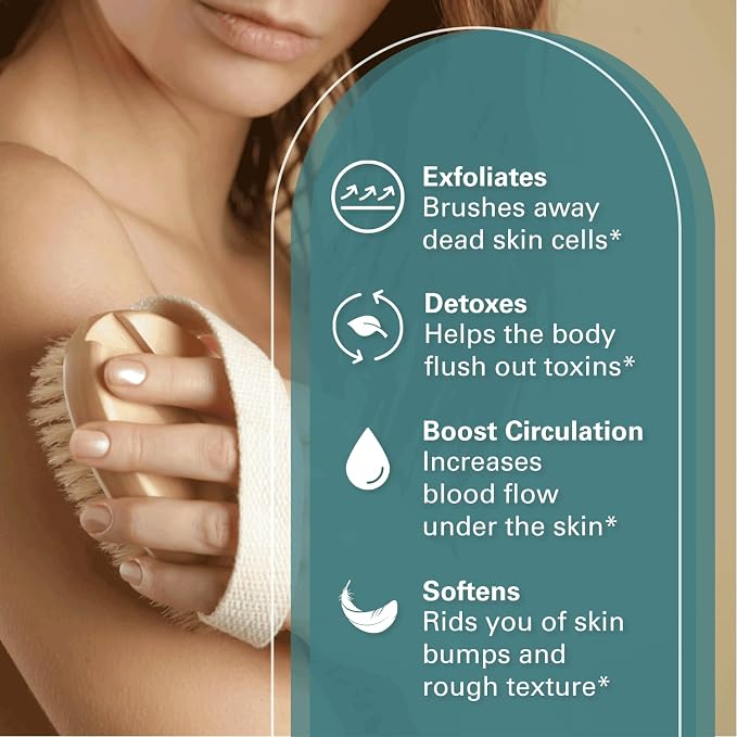 Firm Dry Brush & Shower Brush for Body - Image 3