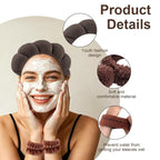 Zkptops 6Pcs Spa Headband for Washing Face Wristband Set Sponge Makeup Skincare - Image 3