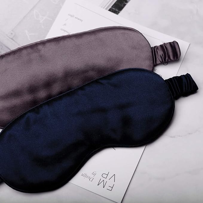 Silk Sleep Mask Light Blocking Luxury 100% Mulberry 19mm Silk Eye Mask Eye - Image 8