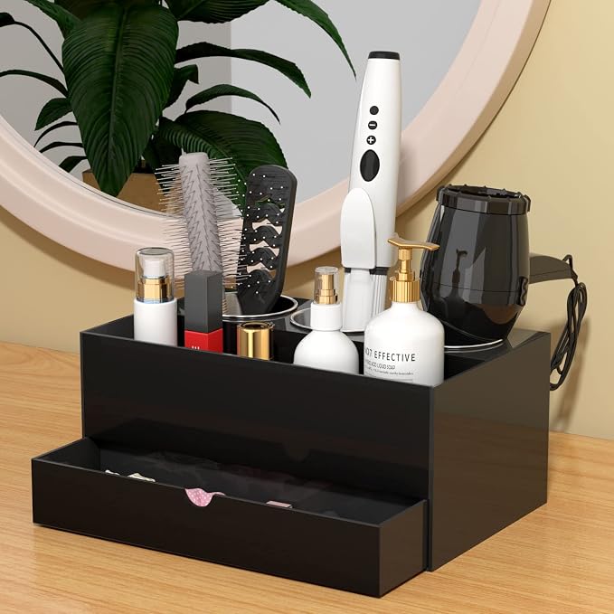 NIUBEE Hair Tool Organizer, Bathroom Countertop Blow Dryer Holder, Vanity Caddy - Image 5