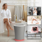 Lagute 20L Towel Warmer for Bathroom, 3-Level Timer, Warning Alarm & RGB Light - Image 7