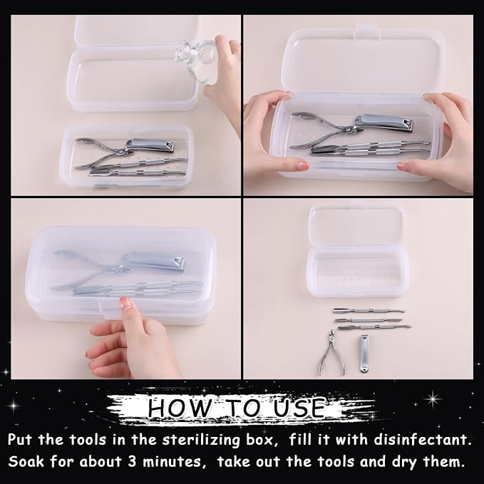 Nail Tool Sterilizer Box Plastic Sterilization Tray - Image 4