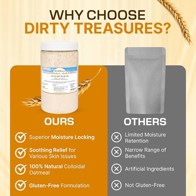 Dirty Treasures Colloidal Oatmeal Bath | Eczema & Itchy Skin Relief | Baby-Safe - Image 5