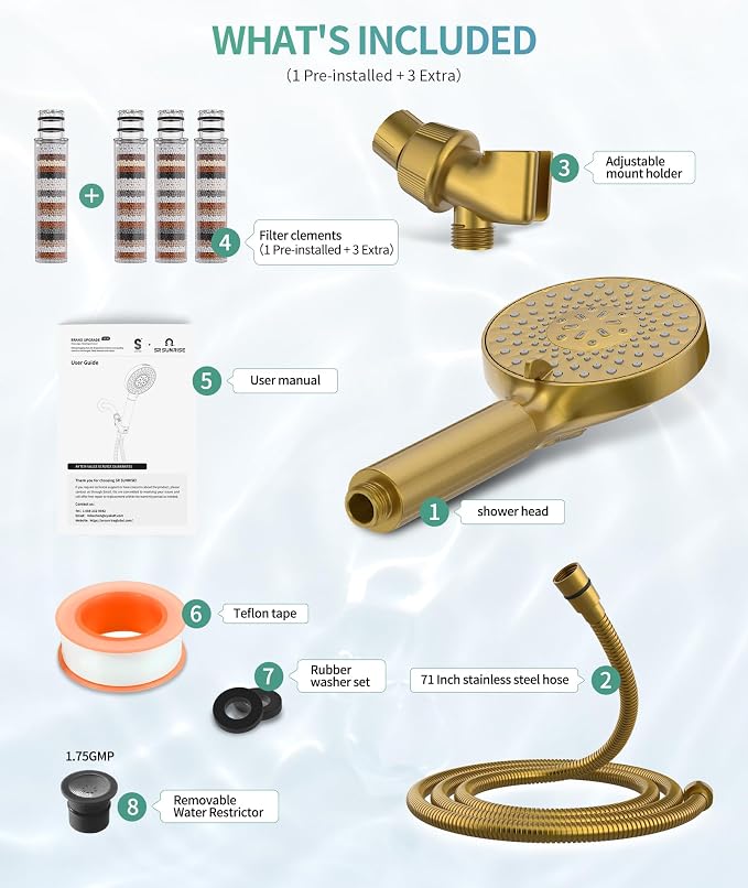 SR SUN RISE Filtered Shower Head - Image 9