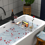 Expandable Bathtub Trays for Tub, Acrylic Bath Shelf Over Tub, - Image 3