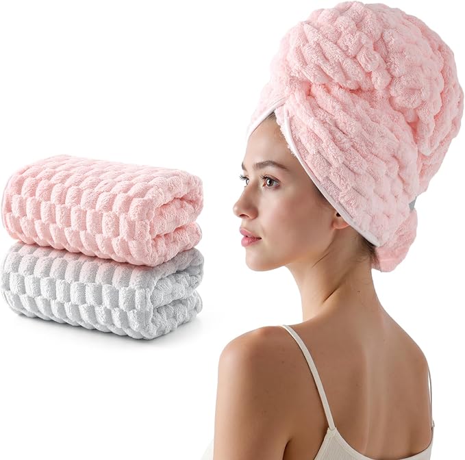 REDKISS 2 Pack Microfiber Hair Towels by REDKISSOnline