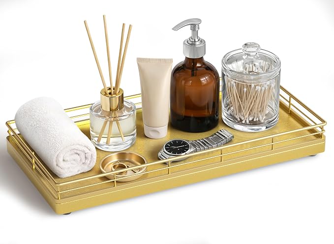 Bathroom Vanity Tray for Countertop, Bathroom Organizer for Soap, Perfume & by Focusonit