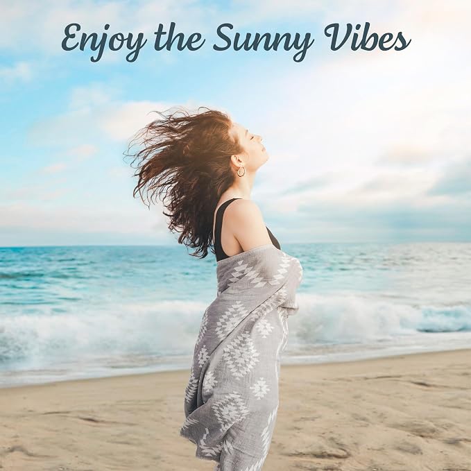 Premium Turkish Beach Towel – 35"x67" Lightweight Quick Dry Towel – 100% Cotton - Image 6