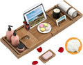 Domax Bathtub Caddy Tray Expandable Bamboo Bath Tub Tray by Domax