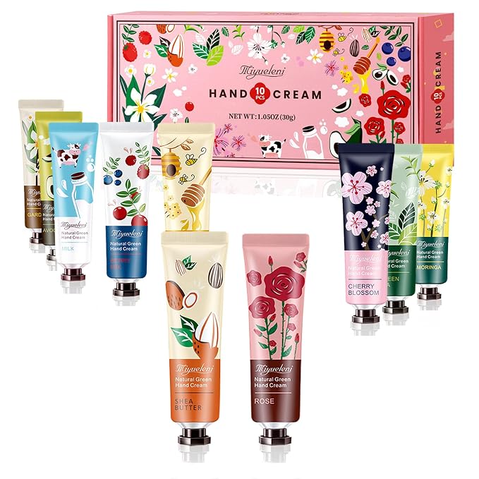 10 Pack Hand Cream Gift Set, Mothers Day Gifts, Moisturizing Hand Lotion Travel by Unknown