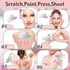 Gua Sha Facial Tools and Face Roller Set, Stainless Steel Facial Sculpting Eyes - Image 5