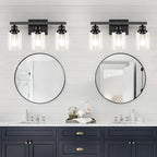 3-Light Bathroom Light Fixtures, Modern Bathroom Wall Lights Over Mirror - Image 3
