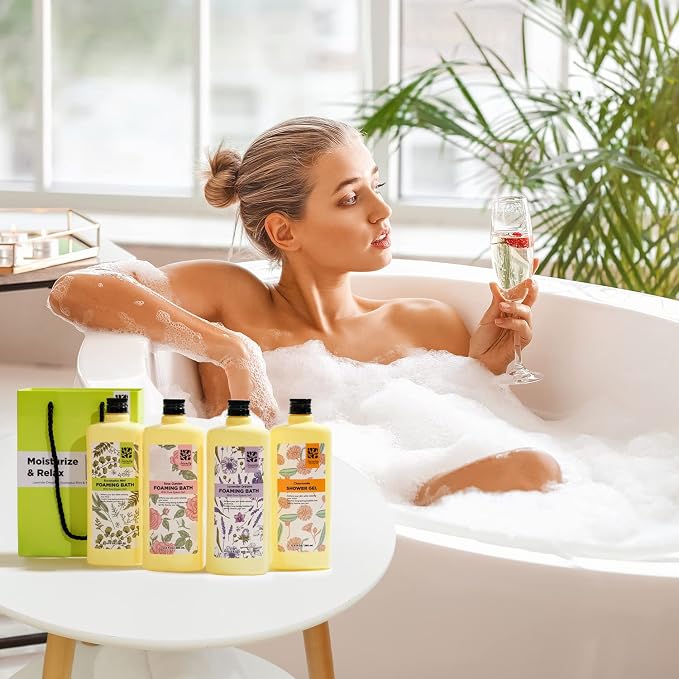 Serenity Sanctuary Bubble Bath for Women, Scented Gift Set for Adults, 51.2 fl - Image 5