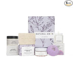 Natural Amor 5-Piece Lavender Spa Gift Set – Bath Bomb, Body Butter, Bar Soap by NATURALAMORLOSANGELES