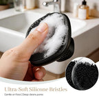 Back Scrubber for Shower & Face Scrubber, Soft Body & Facial Cleansing Scrubber - Image 3