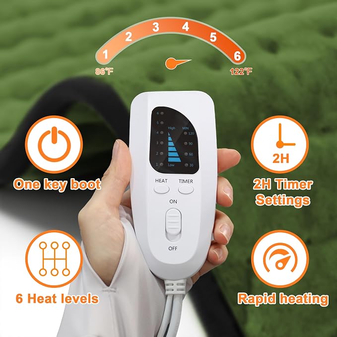 Deepsoon Heating Pad, Electric Heating Pads - Image 7