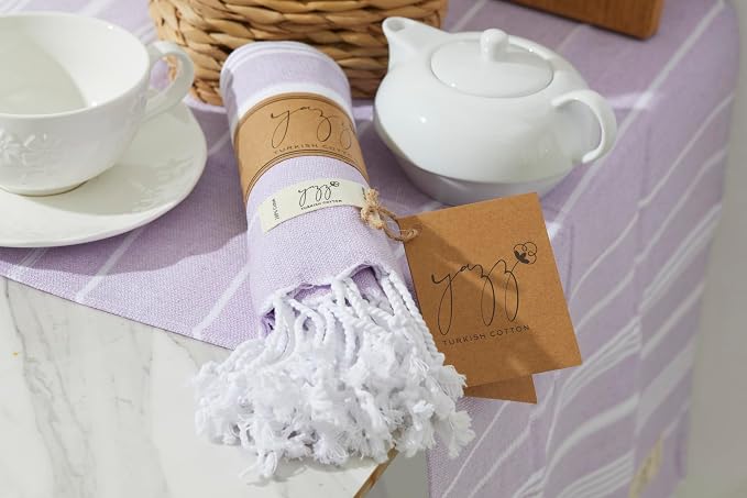 Hand Towels - Set of 2, Decorative Peshtemal Cotton Hand Towels - Image 6