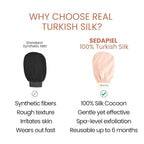 Turkish Silk Exfoliating Glove – Hammam Kese Mitt - Image 3