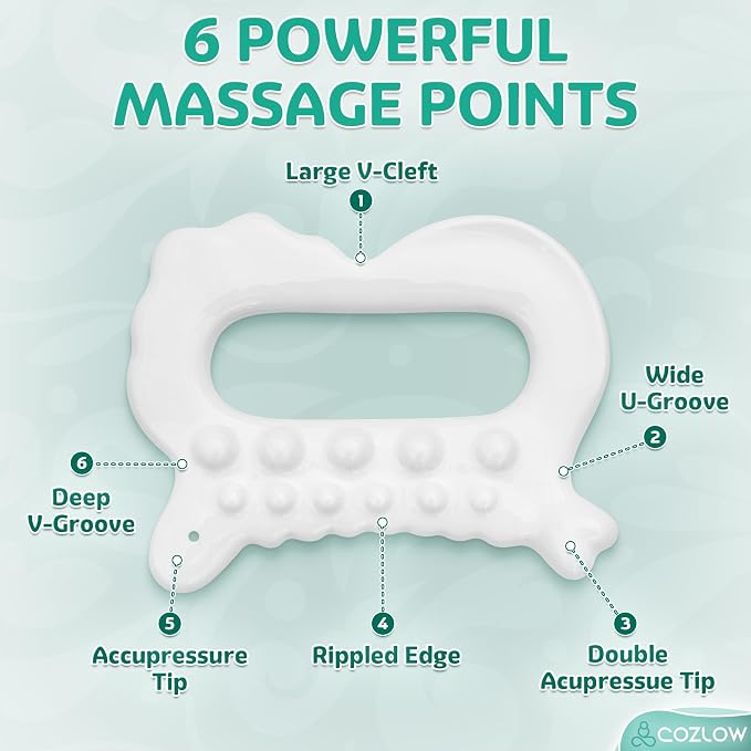 COZLOW Ceramic Gua Sha Massage Tool - Image 3