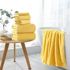 4 Piece Extra Large Bath Towel 35"x70" Oversized Bath Sheet Bath Towel Set - Image 3