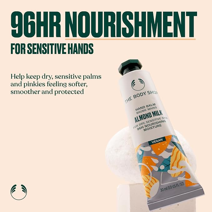 The Body Shop Almond Milk Hand Balm – Moisturizes and Protects Sensitive Skin – - Image 3