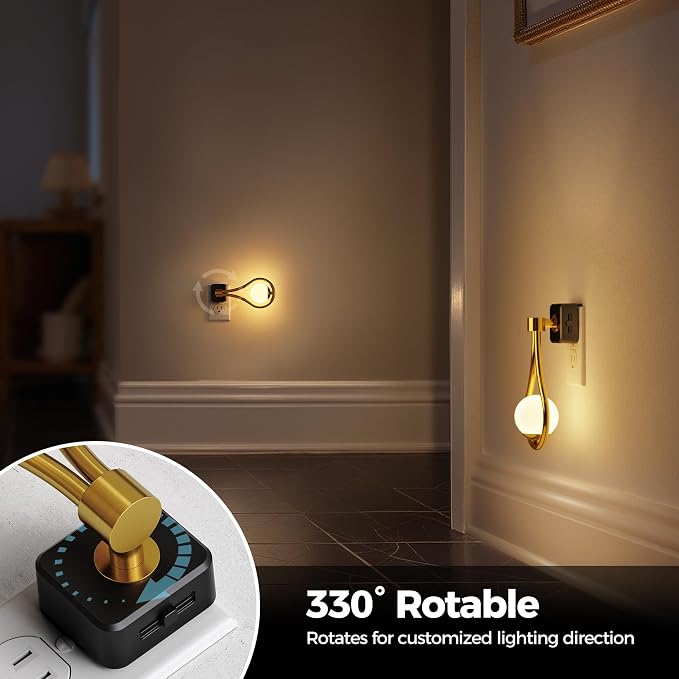 Briignite LED Night Light, Night Lights Plug into Wall, 0-100LM Dimmable - Image 7