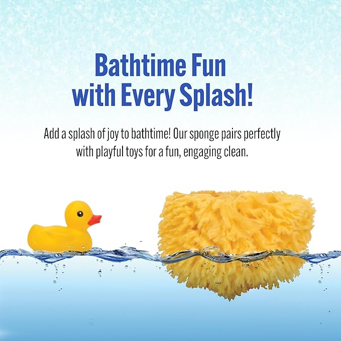 Baby Buddy Absorbent Natural Bath Sponge, Ultra Soft Premium Sea Wool Sponge - Image 3