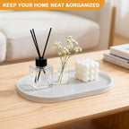 Pure Natural Marble Tray for Bathroom, Sink. Cosmetics, toiletries, etc. can be - Image 4