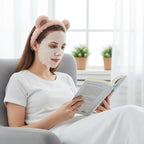 Bear Ears Headband, Cute Spa Headband and Wristband Set Washing Face Skincare - Image 4