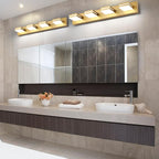 SineRise LED Modern Bathroom Vanity Light Fixtures, Matte Gold Modern Acrylic - Image 8