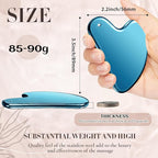 Nuanchu Stainless Steel Gua Sha Facial Tool, Metal Gua Sha - Image 2