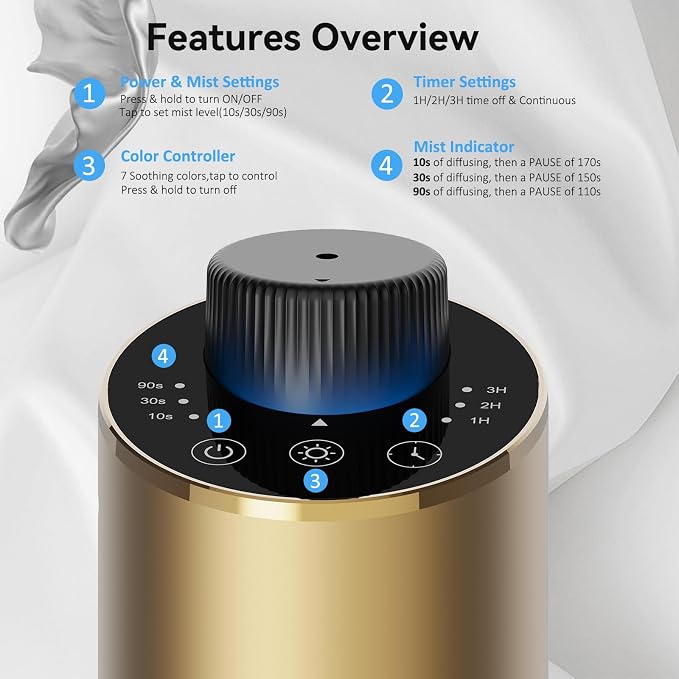 Waterless Essential Oil Diffuser Aromatherapy Scent Diffusers - Image 3