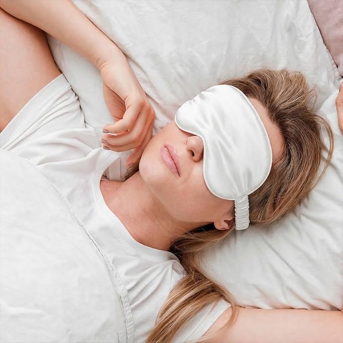Silk Sleep Eye Mask 4 Pack Mulberry Silk Sleep Mask Eye Cover Blindfold - Image 6