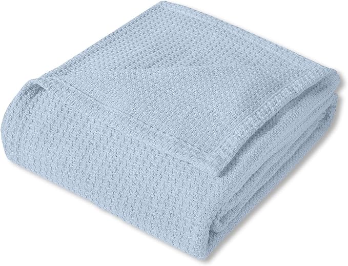 100% Fine Cotton Blanket Luxurious Weave Stylish Design Soft and Comfortable - Image 2