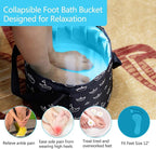 Collapsible Bucket for Soaking Feet, Portable Travel Foot Bath Tub, Foot - Image 4