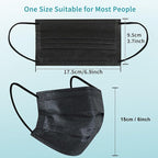 akgk 100Pcs Disposable Face Masks, 3 Ply Disposable Mask - Image 5