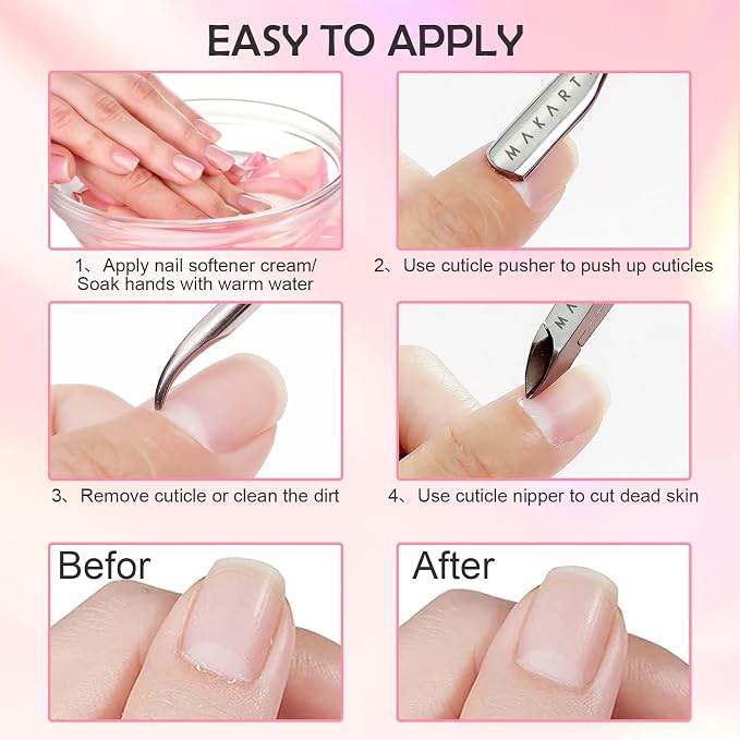 Makartt Cuticle Trimmer with Cuticle Pusher - Image 5