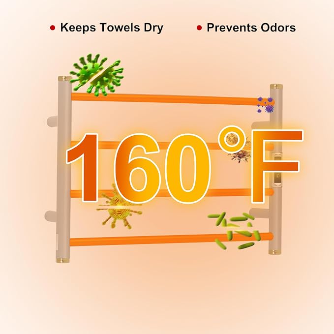Electric Towel Warmer Rack, Heating Towel Warmer, Timer & Temperature Control - Image 4